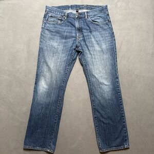 GAP‎ 1969 Jeans 36x32 Straight Vintage Indigo Premium Classic Cotton